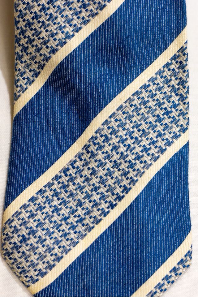 Corbata Byblos Seda 100% Rayas Azules