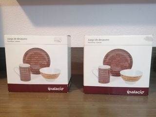 2 juegos de desayuno 6 piezas