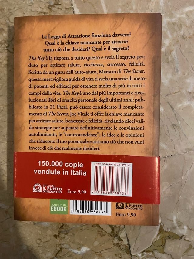 libro the key - la chiave