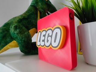 Lego lámpara decorativa Cartel led 3D