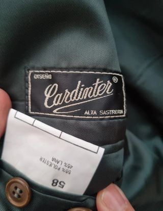 Americana cuadros gris Talla 58