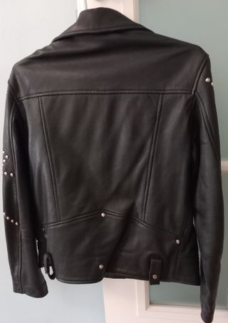 CHAQUETA DE CUERO ROCKERA SIN ESTRENAR 