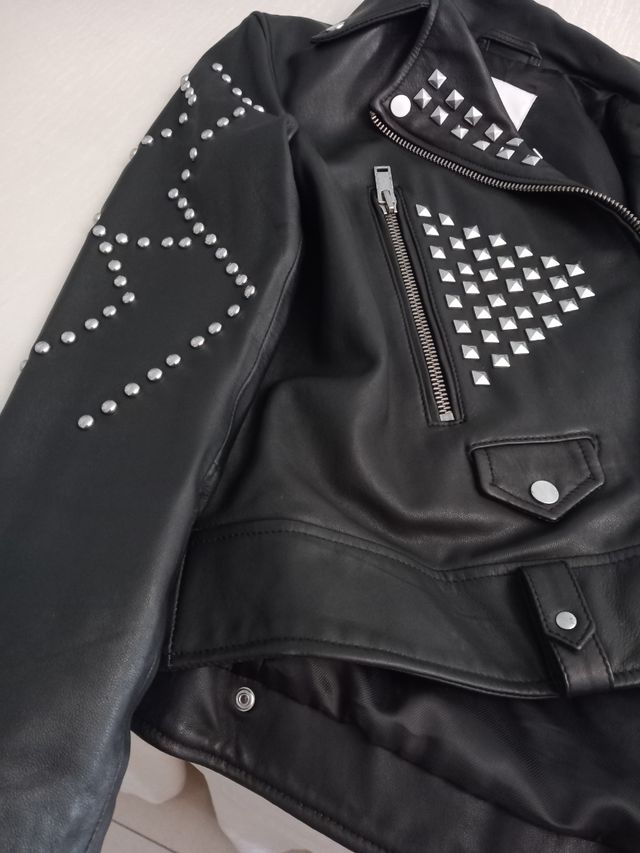 CHAQUETA DE CUERO ROCKERA SIN ESTRENAR 