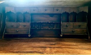 Buró escritorio de roble americano