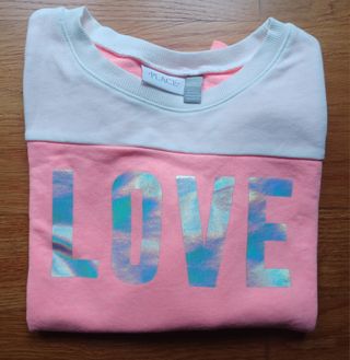 Jersey coral y blanco 16 años