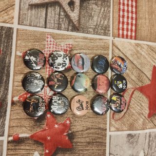 Lote 15 chapas pins acdc Rock heavy