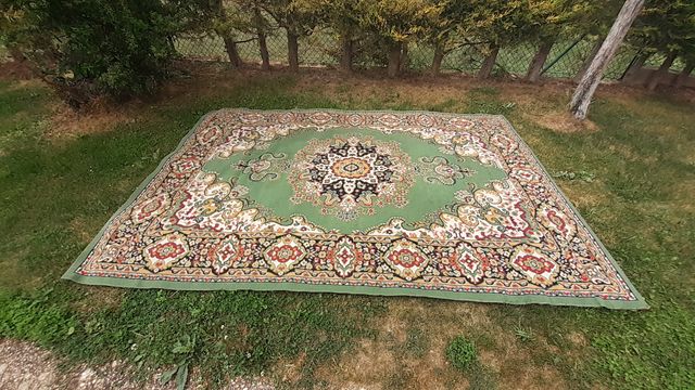 Alfombras verdes salón