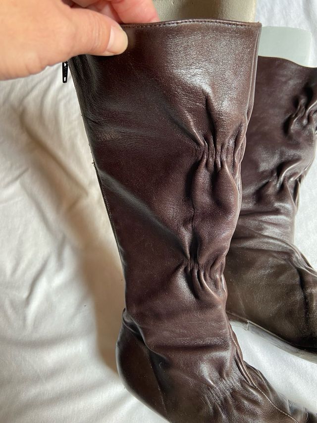 Botas piel marrón chocolate