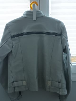 Cazadora para moto unisex Miline T. 46, de cuero.