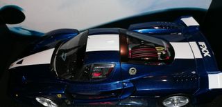 maqueta ferrari fxx hotwells elite  azul