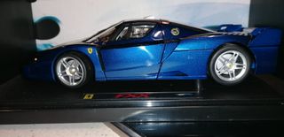 maqueta ferrari fxx hotwells elite  azul