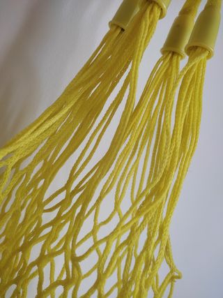 Bolso de red amarillo vintage