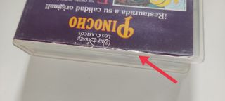 Pelicula Pinocho VHS