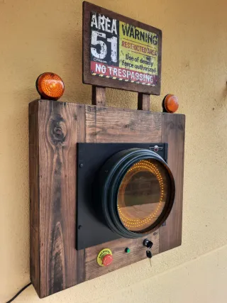 Luces pista aeropuerto área 51