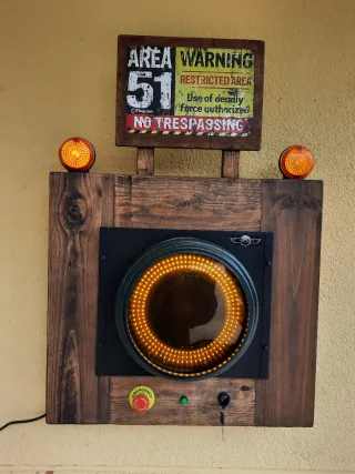 Luces pista aeropuerto área 51