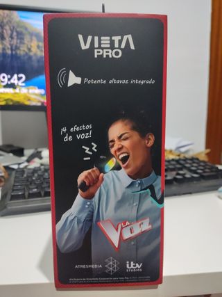 MICRÓFONO Y ALTAVOZ OFICIAL LA VOZ. KARAOKE PARTY