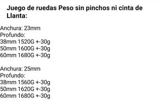 Ruedas de carbono nuevas de alta calidad