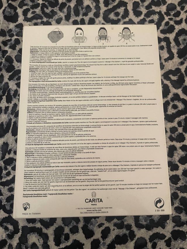 carita 5 maschere viso 