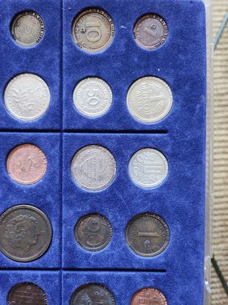 Monedas de 12 países antes del Euro