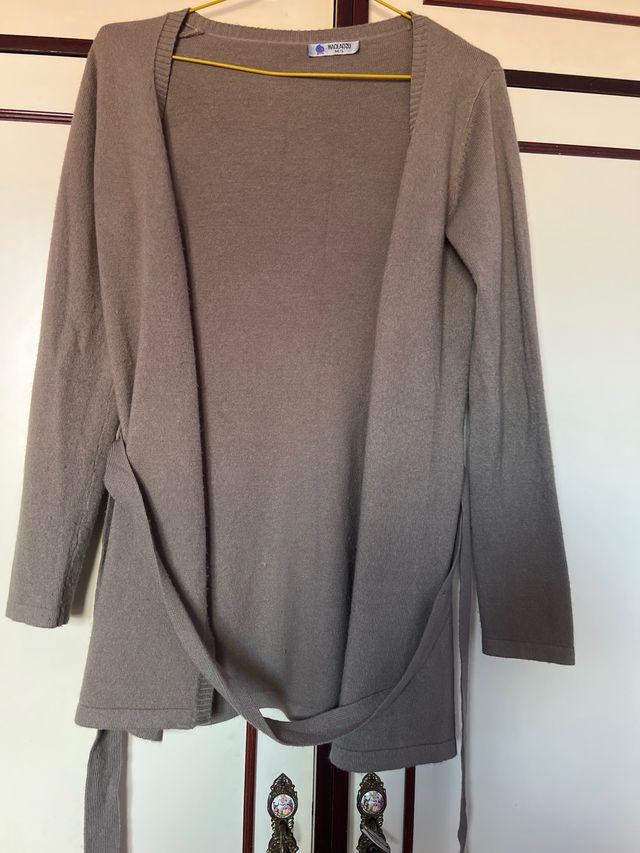 chaqueta marron manga larga