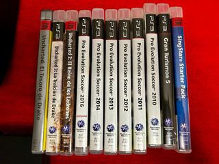 PlayStation 3 slim 256 GB + 17 juegos + 2 micros