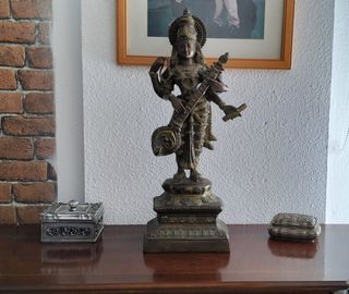 Diosa hindu bronce siglo XIX