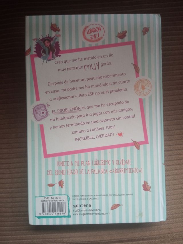 Libro juvenil "Aventuras en Londres" Martina 2