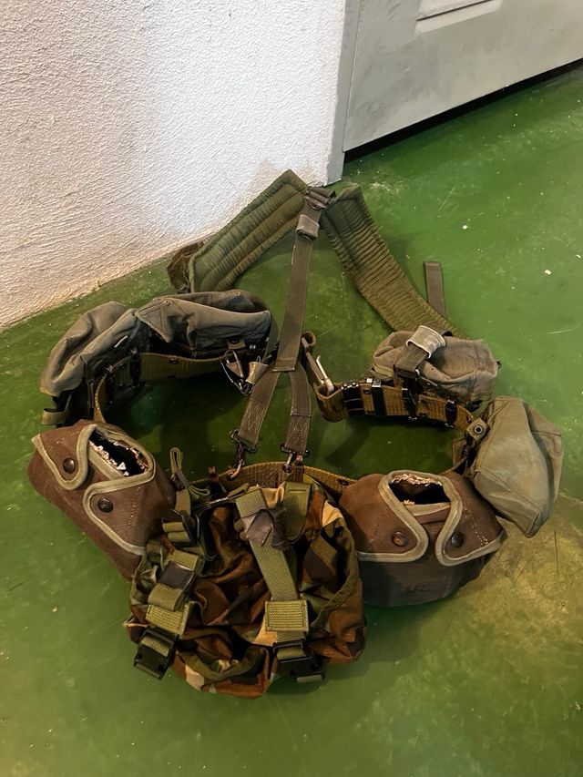 cinturon con arneses airsoft