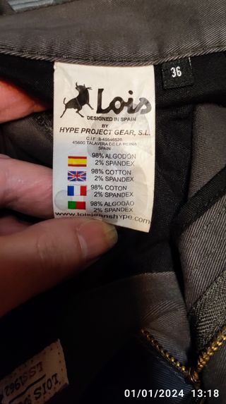 Pantalón chino Lois Hombre