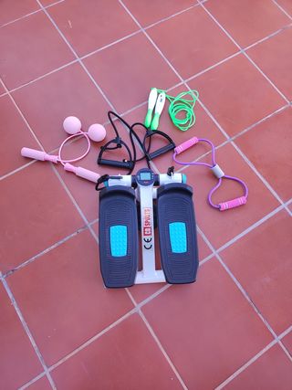 Maquina de step+comba cuerda +comba con bola