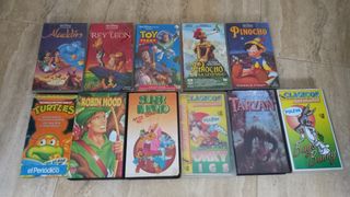 Vhs clásicas Disney y películas
