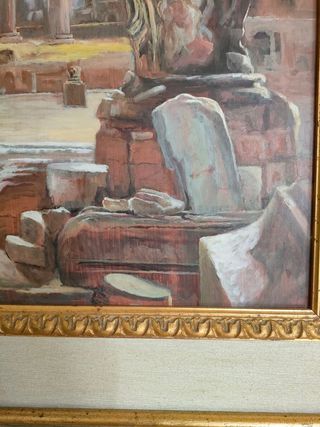 Rovine dell'Antica Roma, dipinto con cornice