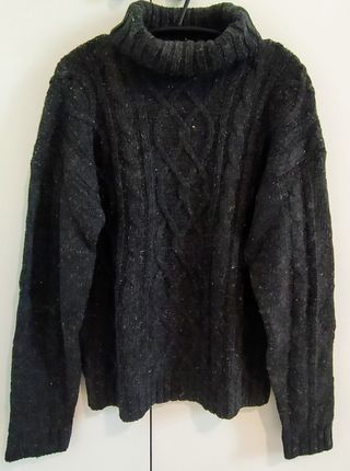 Jersey de cuello vuelto y lana Coronel Tapioca
