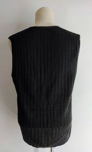 Chaleco de punto Massimo Dutti negro