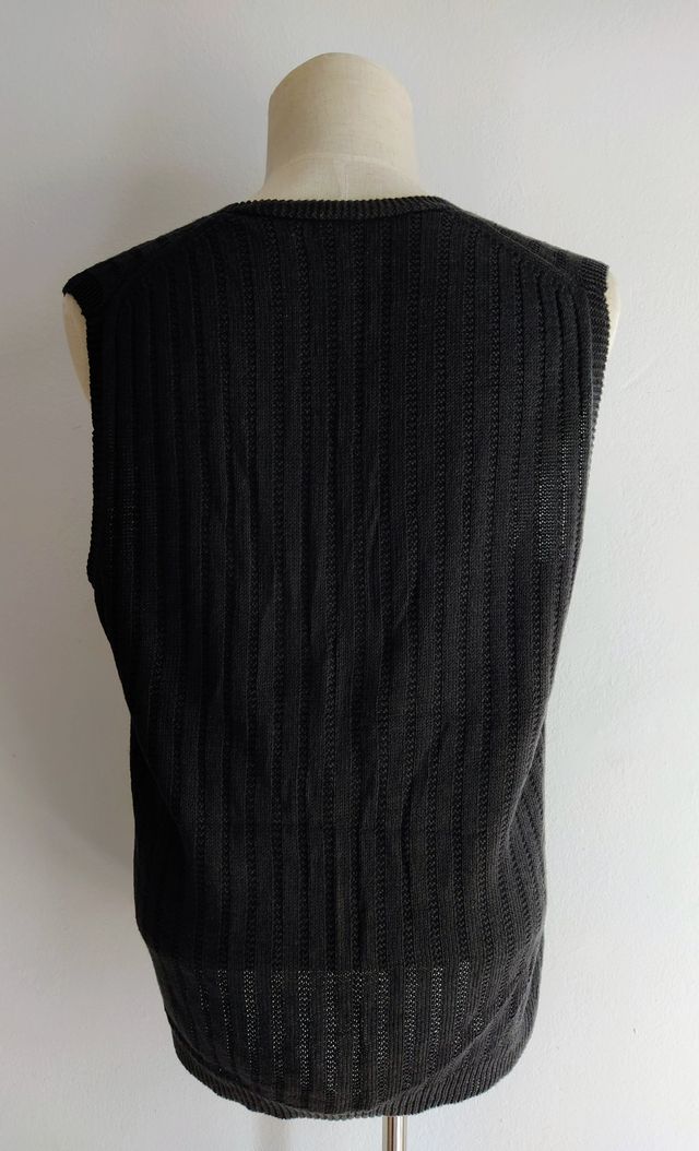 Chaleco de punto Massimo Dutti negro