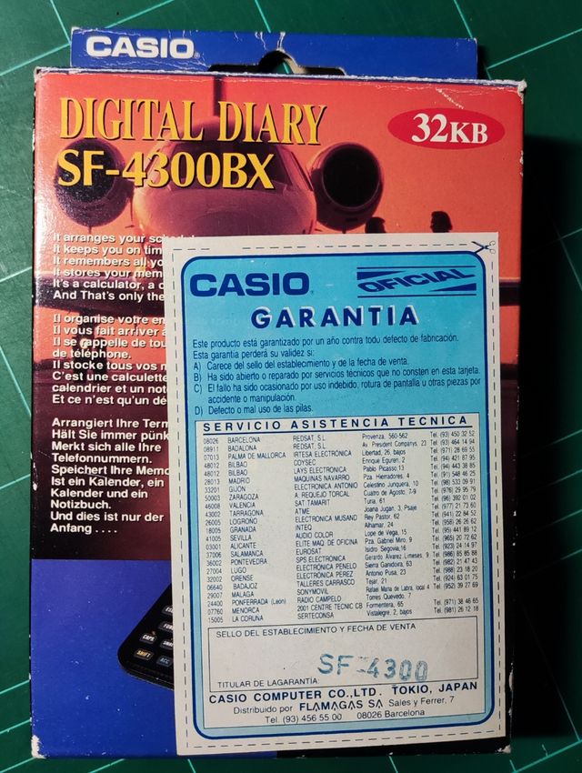 Agenda electrónica Casio SF-4300BF