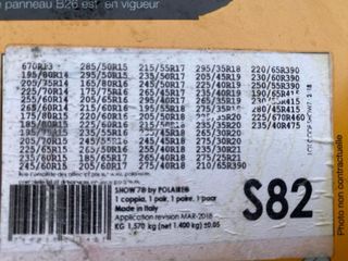 Cadena textil para nieve POLAIRE SHOW7 REF. S82