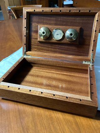 Humidificador de Puros madera marquetería nuevo