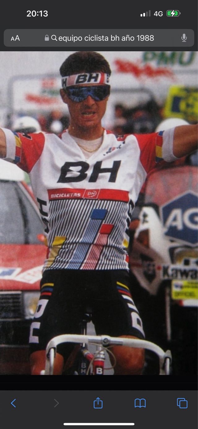 maillot bh sport equipo ciclista profesional 1988
