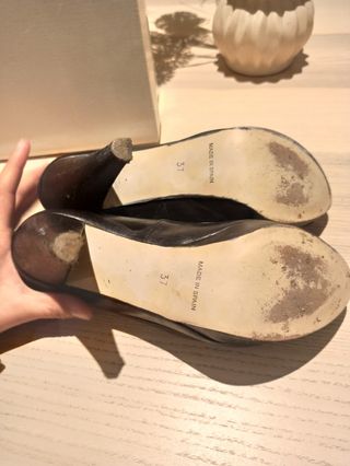 Zapatos teñidos de negro Doriani