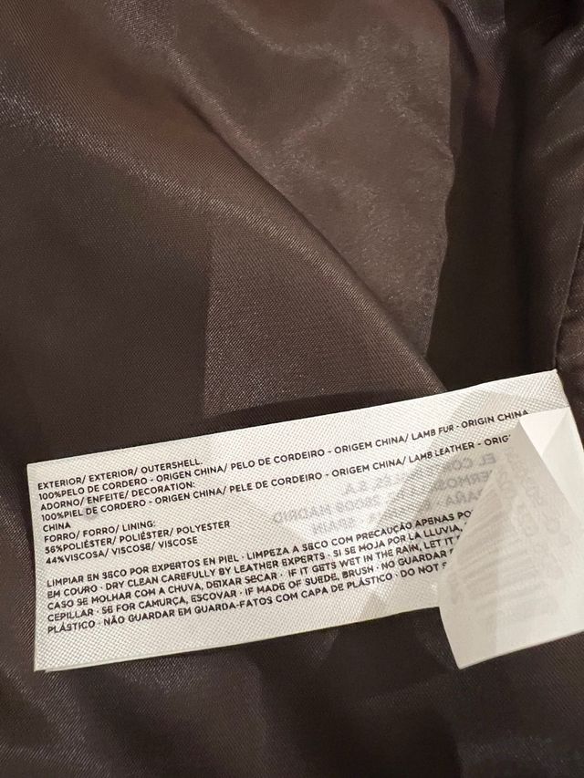 cazadora pelo de cordero