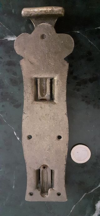 Cerrojo antiguo inglés de bronce Cerradura antigua