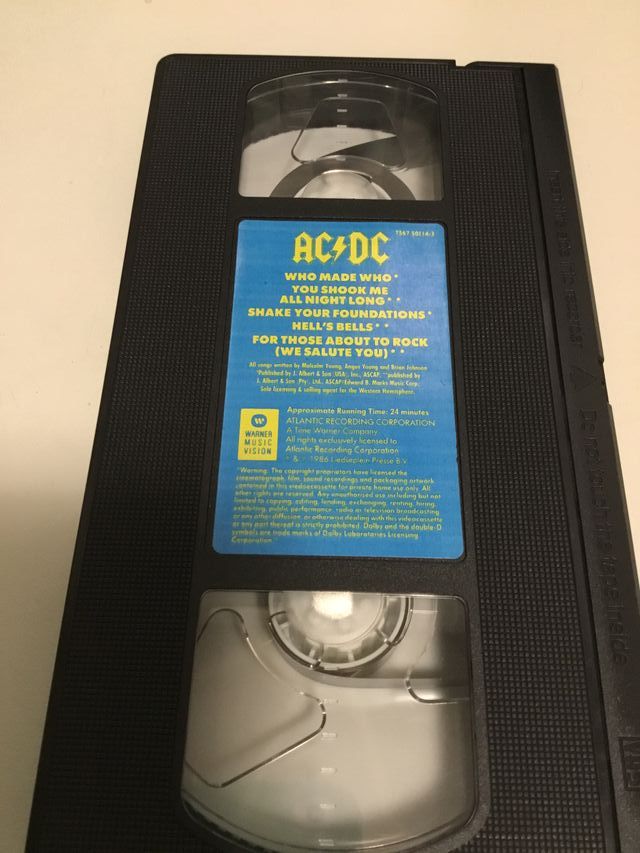 VHS AC/DC Who Made Who Original