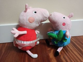 Pack Peluches Peppa Pig y George
