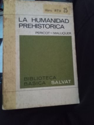 Libro La humanidad prehistórica rtv 25