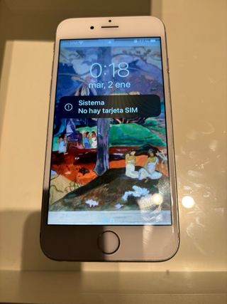 iPhone 6s plata 128GB Libre. Bat. 81%