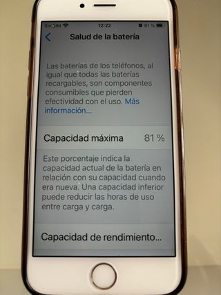 iPhone 6s plata 128GB Libre. Bat. 81%