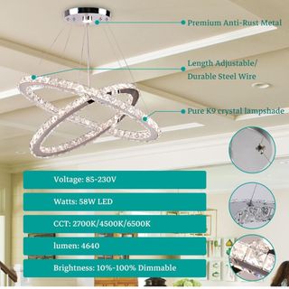 LAMPADA LED con 2 luci e telecomando.