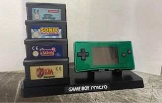 Soporte game boy micro mas 4 porta juegos