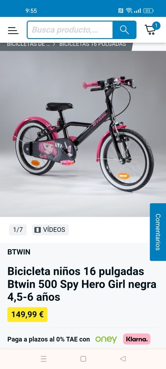 Bicicleta decathlon btwin original 500